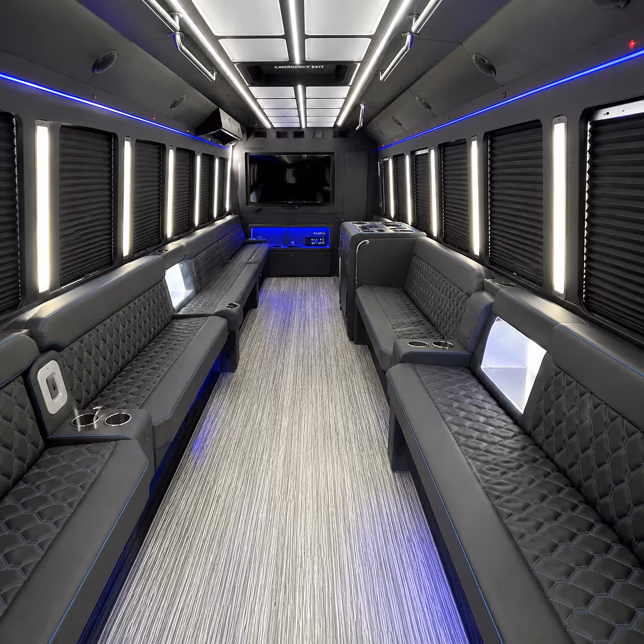 the bama theatre and druid city music hall downtown tuscaloosa on a party bus