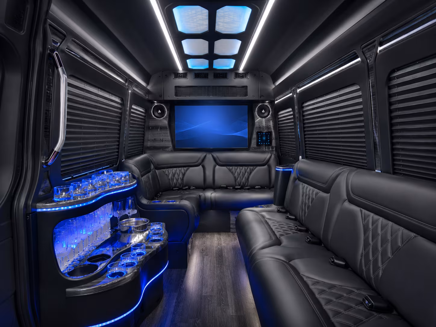 tuscaloosa 50 passenger party bus inside