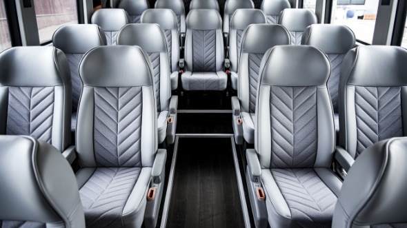 28 passenger minibus inside columbus